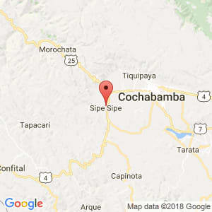 Localización de Sipe Sipe en Cochabamba