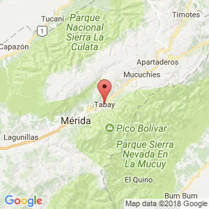 Localización de Tabay en Mérida Localización de Tabay en Mérida