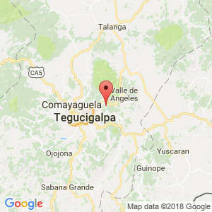Localización de Santa Lucía en Francisco Morazán