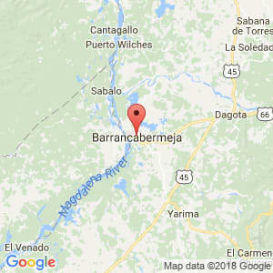 Localización de Barrancabermeja en Santander