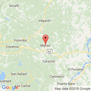 Localización de Maceo en Antioquia