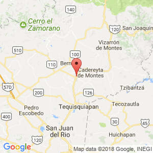 Localización de Ezequiel Montes en Querétaro