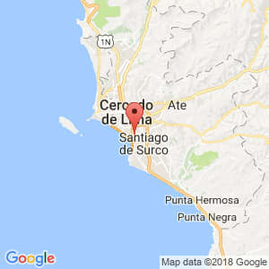 Localización de Surquillo en Lima Provincias