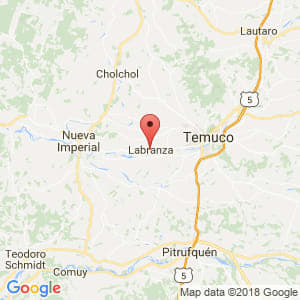 Localización de Labranza en La Araucanía