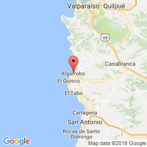 Localización de Algarrobo en Valparaíso