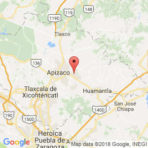 Localización de Xalostoc en Tlaxcala Localización de Xalostoc en Tlaxcala