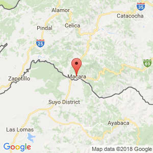 Localización de Macará en Loja