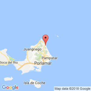 Localización de Puerto Fermin en Nueva Esparta