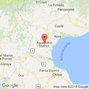 Localización de Aguadulce en Coclé