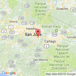 Localización de San Antonio de Desamparados en San José