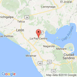 Localización de La Paz Centro en León