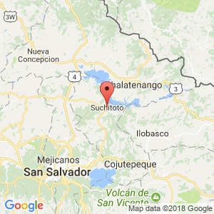 Localización de Suchitoto en Cuscatlán