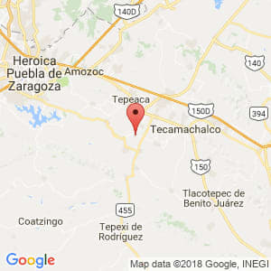 Localización de Tlanepantla en Puebla