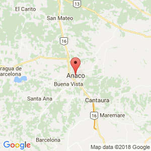 Localización de Anaco en Anzoátegui