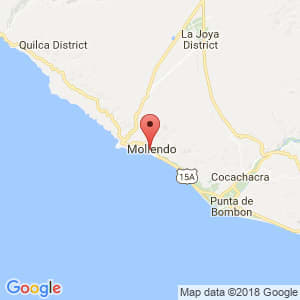 Localización de Mollendo en Arequipa