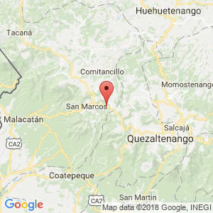 Localización de San Antonio Sacatepéquez en San Marcos