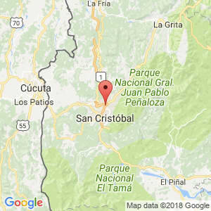 Localización de Táriba en Táchira