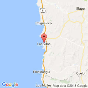 Localización de Los Vilos en Coquimbo