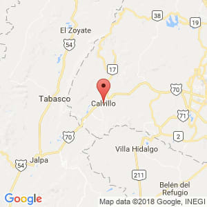 Localización de Calvillo en Aguascalientes