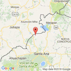 Localización de Santiago de la Frontera en Santa Ana