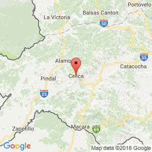 Localización de Celica en Loja