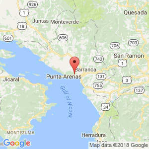 Localización de Chacarita en Puntarenas