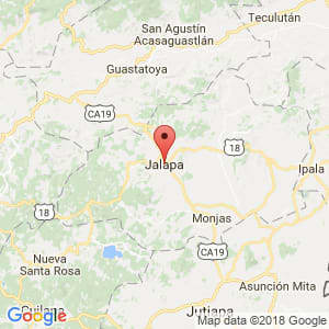 Localización de Jalapa en Jalapa