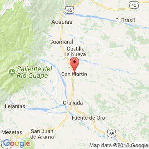 Localización de San Martín en Meta