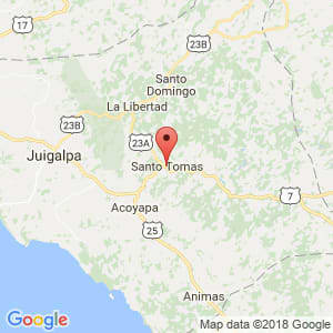 Localización de Santo Tomás en Chontales