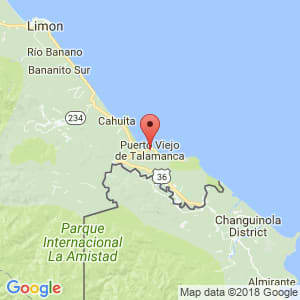 Localización de Talamanca en Limón
