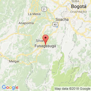 Localización de Fusagasugá en Cundinamarca