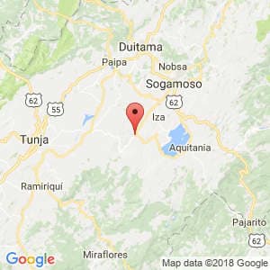 Localización de Pesca en Boyacá