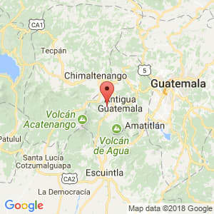 Localización de San Antonio Aguas Calientes en Sacatepéquez