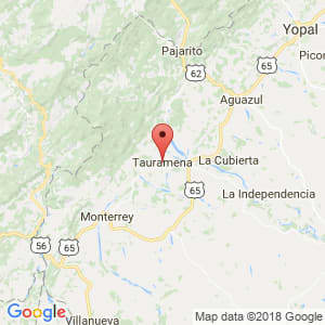 Localización de Tauramena en Casanare
