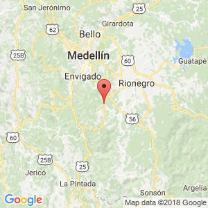 Localización de Retiro en Antioquia