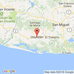 Localización de Usulután en Usulután
