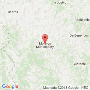 Localización de Morelos en Chihuahua
