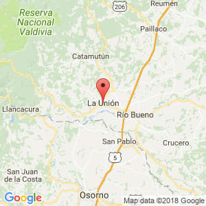 Localización de La Unión en Los Ríos