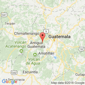 Localización de Santa Lucía Milpas Altas en Sacatepéquez