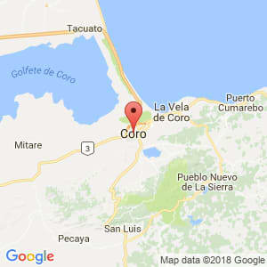 Localización de Coro en Falcón