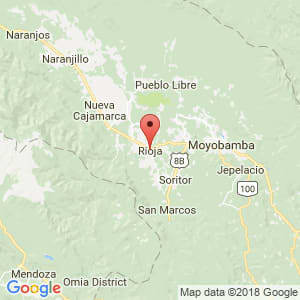 Localización de Rioja en San Martín