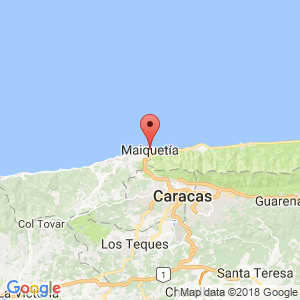 Localización de Maiquetía en Vargas