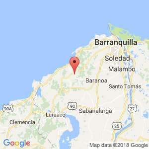 Localización de Juan De Acosta en Atlántico