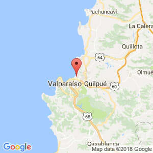 Localización de Viña del Mar en Valparaíso