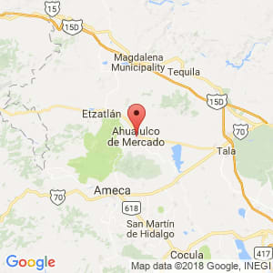 Localización de Ahualulco de Mercado en Jalisco