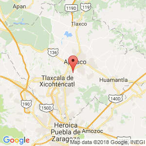 Localización de Santa Cruz Tlaxcala en Tlaxcala