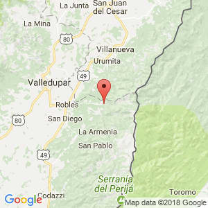Localización de Manaure en Cesar