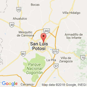 Localización de Soledad de Graciano Sánchez en San Luis Potosí
