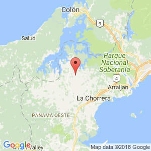 Localización de La Chorrera en Panamá Oeste