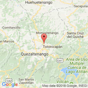 Localización de San Francisco El Alto en Totonicapán